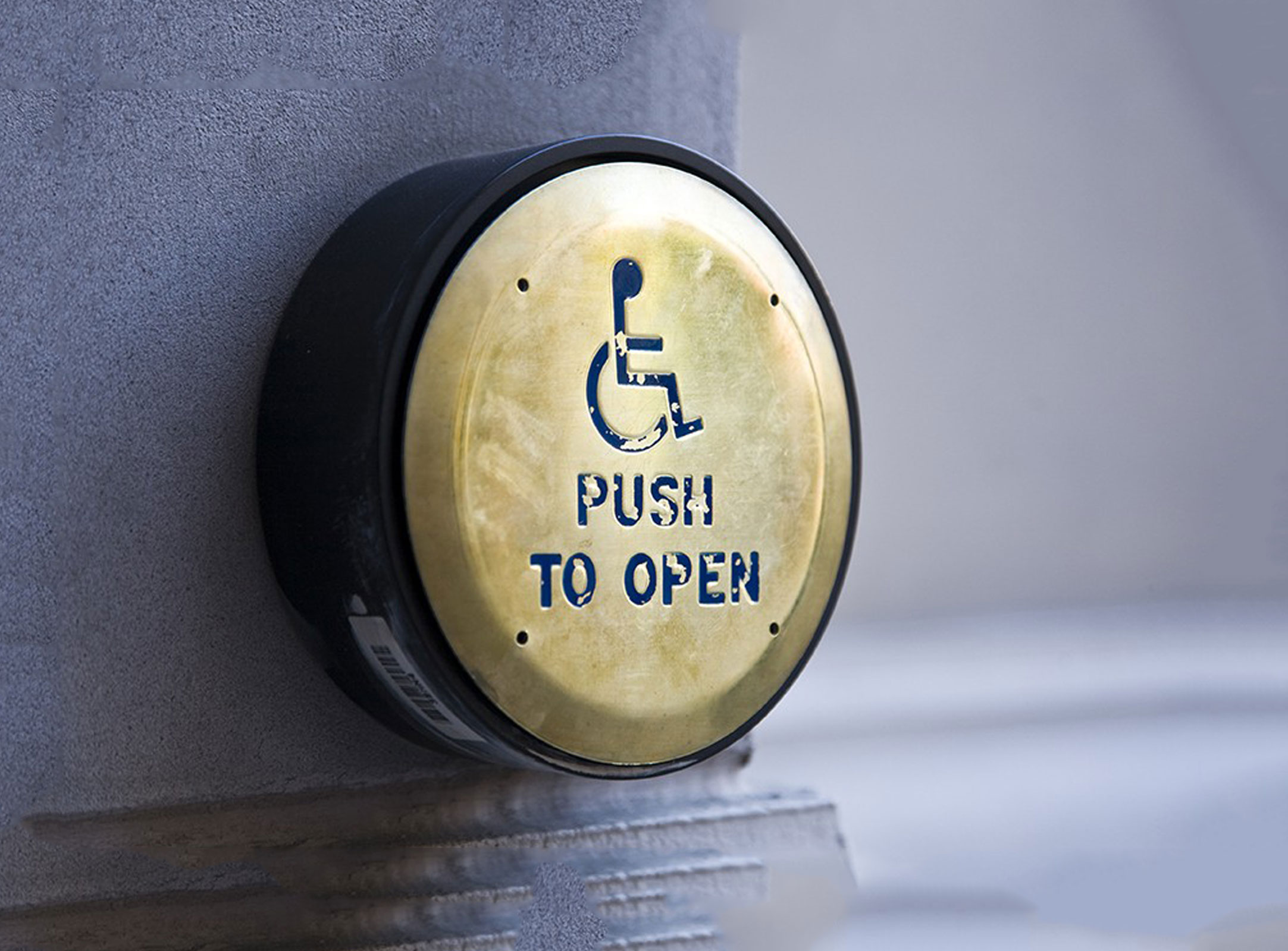 handicap push button switch